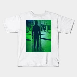 UNDERGROUND PARKING in Ghostly GREEN Kids T-Shirt